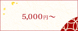 5000円〜