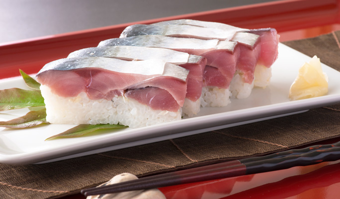 鯖寿司のお取り寄せ 極厚福井の「生さば寿司」 料理店の押し寿司- 四季食彩 萩